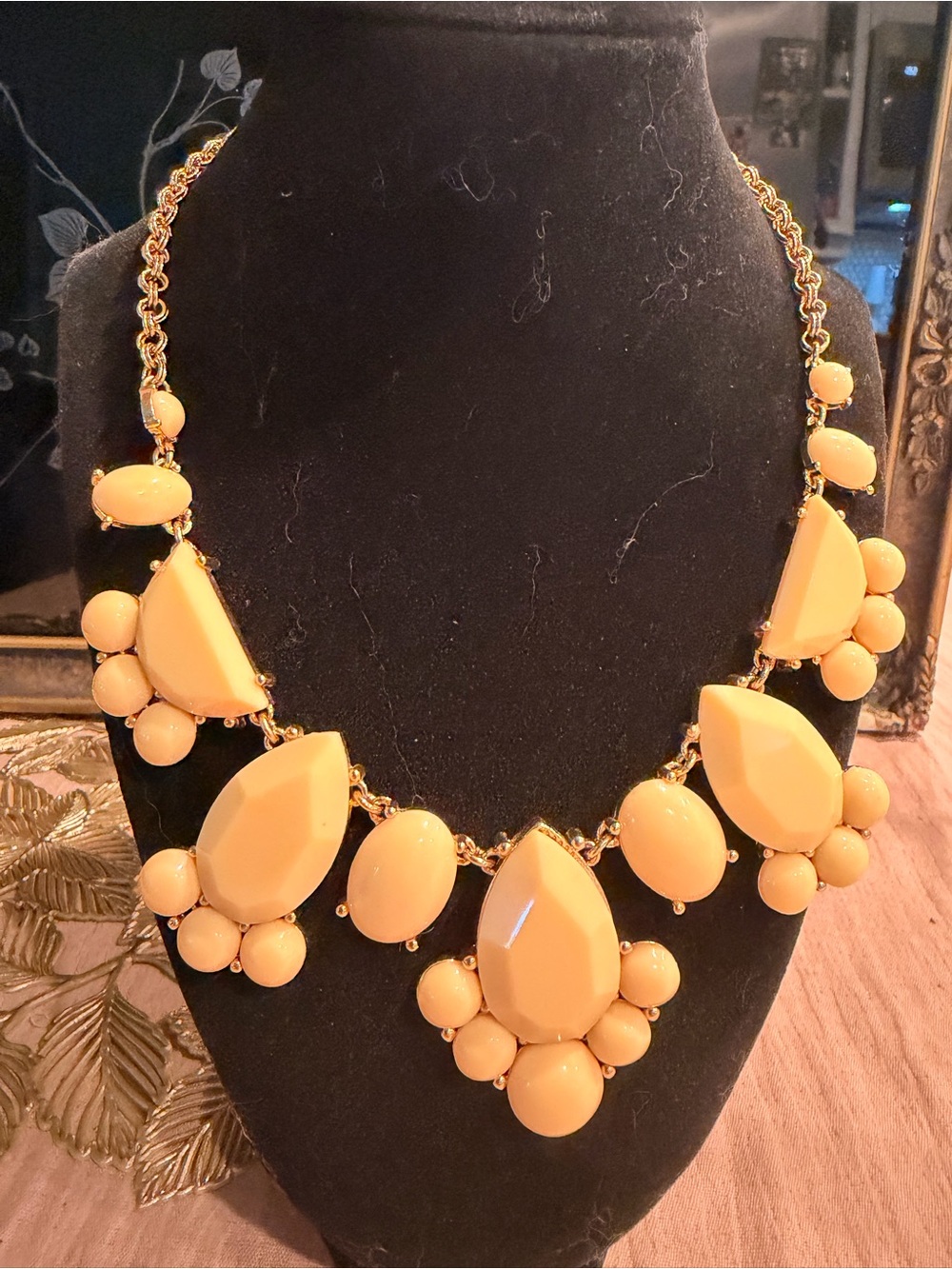 Kate Spade Statement Light Peach Cluster Necklace - Women Jewelry